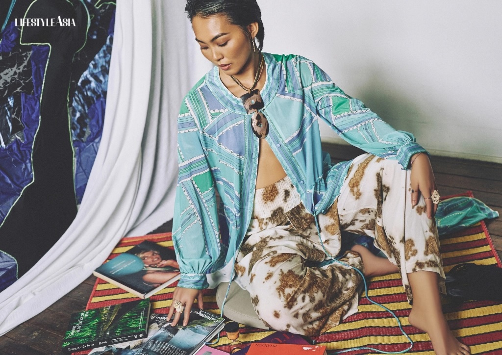 Isabel Sicat in colorful garments