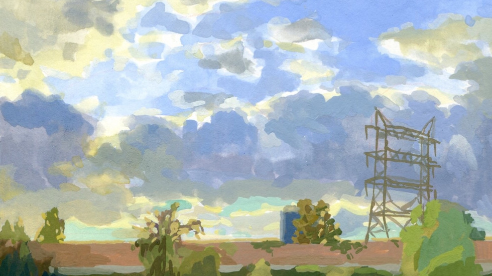 painting of a park