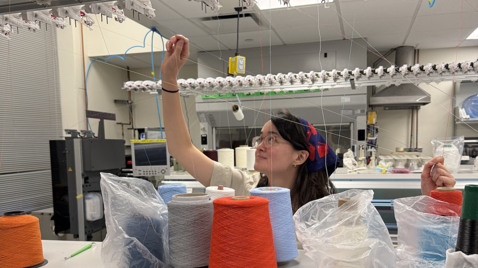 Emilia in a lab